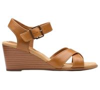 Clarks Emmalae Iris, Sandalia Mujer, Cinnamon Leather, 37.5 EU