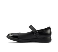 Clarks Etch Beam K, Zapatos Niñas, Negro (Black Leather), 31 EU