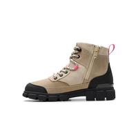 Clarks Evyn Hike K. Botas de moda para niña, blanco crema, 30 EU