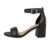 Clarks - Ezoria Mae, Sandalia De las mujeres, Black Leather,