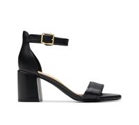 Clarks - Ezoria Mae, Sandalia De las mujeres, Black Leather,