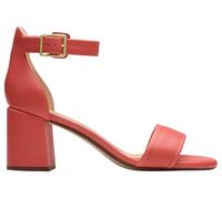 Clarks Ezoria Mae, Sandalia Mujer, Coral Leather, 41 EU