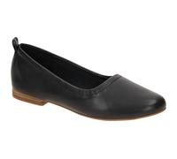 Clarks - Fawna Soft, Zapatos Tipo Ballet De Las Mujeres, Black Leather,