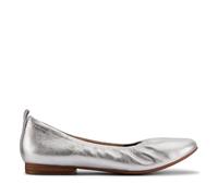 Clarks - Fawna Soft, Zapatos Tipo Ballet De Las Mujeres, Silver Metallic,