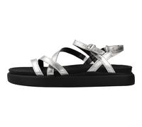 Clarks Aristella Rose, Sandalia Mujer, Silver Metallic, 37 EU
