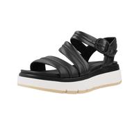 Clarks - Tuscan Strap, Sandalia De las mujeres, Black Leather,