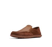 Clarks Flexway Easy, Mocasín Hombre, Gamuza marrón Oscuro, 39.5 EU