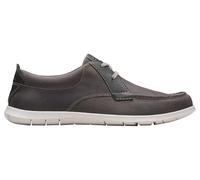 Clarks Flexway Lace, Mocasín Hombre, Gris (Light Grey Lea), 41.5 EU
