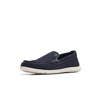 Clarks Flexway Step, Mocasín Hombre, Terciopelo Azul Marino, 44 EU