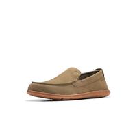 Clarks Flexway Step, mocasín para Hombre, Ante Oliva, 44 EU Larga