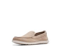 Clarks Flexway Step, Mocasín plano Hombre, Beige (Sand Suede), 42 EU