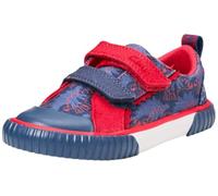 Clarks Foxing Tri T - Tenis Unisex para niños, Azul Marino/Rojo, Talla 5.5