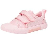 Clarks FoxingGleam T. - Tenis Deportivos, Lona Rosa, Talla 4 para niños