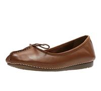 Clarks Freckle Ice, Bailarinas Mujer, Dark Tan Leather, 36 EU