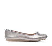 Clarks Freckle Ice, Bailarinas Mujer, Metallic Silver, 37.5 EU