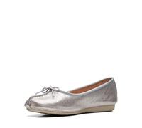 Clarks Freckle Ice, Bailarinas Mujer, Metallic Silver, 41 EU