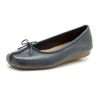Clarks Freckle Ice, Bailarinas Mujer, Navy Leather, 37.5 EU