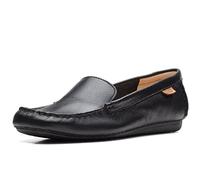 Clarks Freckle Walk, Mocasines, para Mujer, Negro (Black Leather), 40 EU