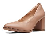 Clarks Freva55 Court, Bomba Mujer, Praline Leather, 42 EU