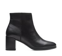 Clarks Freva55 Zip, Botas Modelo Chukka Mujer, Piel Negra, 40 EU