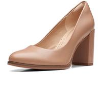 Clarks Freva85 Court, Zapatos de tacón Mujer, Praline Leather, 37.5 EU
