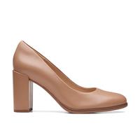 Clarks Freva85 Court, Zapatos de tacón Mujer, Praline Leather, 43 EU