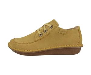 Clarks Funny Dream, Zapatos Mujer, Yellow Suede, 42 EU