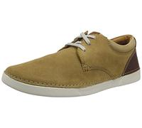 Clarks Gereld Lace, Zapatillas, para Hombre, Beige (Dark Sand Suede), 40 EU