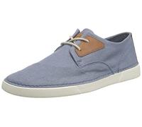 Clarks Gereld Tie, Zapatillas Hombre, Blue Textile, 45 EU Estrecho