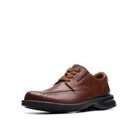 Clarks Gessler Lace Oxford para Hombre, Cuir Brun foncé, 45 EU, Piel Marrón Oscuro, 44.5 EU Larga