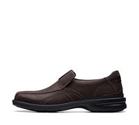 Clarks Gessler Step, Mocasín Hombre, Piel marrón Oscuro, 42.5 EU