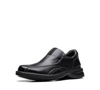 Clarks Gessler Step, Mocasín Hombre, Piel Negra, 47.5 EU Ancho