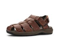 Clarks Guideview Cove - Sandalias de pescador para hombre, Cuero Marrón Oscuro, 10.5 Wide