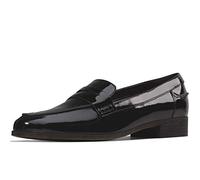 Clarks Hamble Loafer, Mocasines Mujer, Black Pat Black Pat, 37 EU
