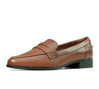 Clarks Hamble Loafer, Mocasines Mujer, Tan Leather, 39.5 EU