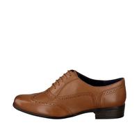 Clarks Hamble Oak Shoes, Zapatos de Cordones Brogue Mujer, Dark Tan Leather, 39 EU
