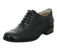 Clarks Hamble Oak, Zapatos de cordones brogue Mujer, Black Black Leather, 35.5 EU Ancho