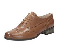 Clarks Hamble Oak Shoes, Zapatos de Cordones Brogue Mujer, Dark Tan Leather, 40 EU