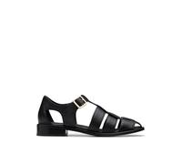 Clarks - Hana Sun, Sandalia De las mujeres, Black Leather,