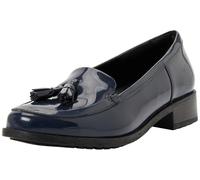 Clarks Havisham Edge - Tenis para Mujer, Color Azul Marino, Talla 4, Azul Marino (Navy Patent), 37 EU