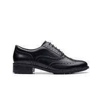 Clarks Havisham Oak, Zapatos Planos Mary Jane Mujer, Piel Negra, 38 EU