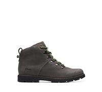 Clarks Heath Hike O, Combat Boot Hombre, Gray, 36 EU Estrecho