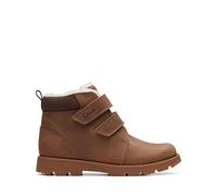 Clarks Heath Snug K, Combat Boot Bebé-Niños, Tan, 24 EU
