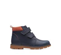 Clarks Heath Strap K, Combat Boot Bebé-Niños, Navy, 24 EU