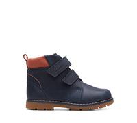 Clarks Heath Strap T, Combat Boot Niños, Azul (Azul Marino), 21 EU