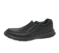 Clarks Hombre Cotrell Free Mocasines, Negro (Black Oily Leather), 42.5 EU