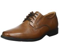 Clarks Hombre Tilden Plain Oxford, Marrón (Dark Tan Leather), 45 EU