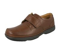 Clarks Hombres Swift Turn Negro Lea Ancho G Loafer SlipOn UK 9.5