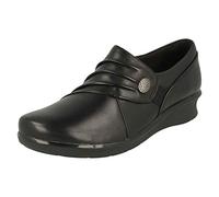 Clarks Hope Roxanne, Mocasín Mujer, Negro, 42.5 EU
