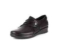 Clarks Hope Roxanne, Mocasines Mujer, Negro (Black), 37.5 EU